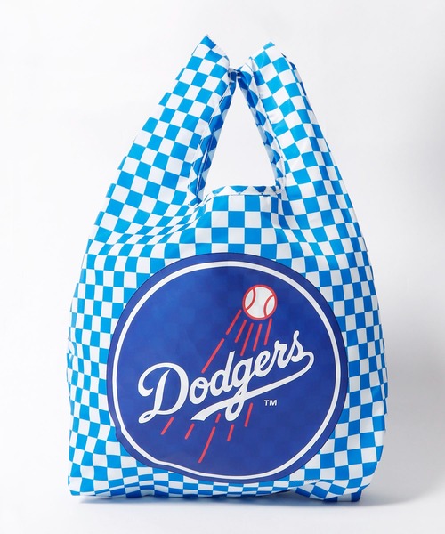 INFIELDER DESIGN（インフィールダーデザイン）の「INFIELDER DESIGN/インフィルダーデザイン MLB ECO BAG エコバック ミニバッグ（トートバッグ・メンズ・ネイビー/ブルー/オレンジ・ONE SIZE）」の7枚目の写真