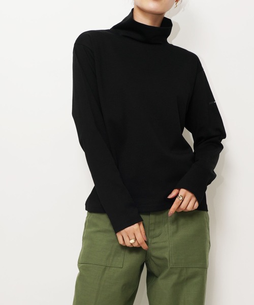 ORCIVAL(オーシバル)の「RIB JERSEY TURTLENECK(その他トップス・レディース・オフホワイト/ブラック/ストーン・1)」の3枚目の写真
