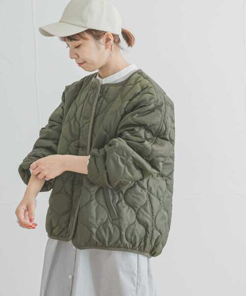 瓢箪キルト中綿ブルゾン