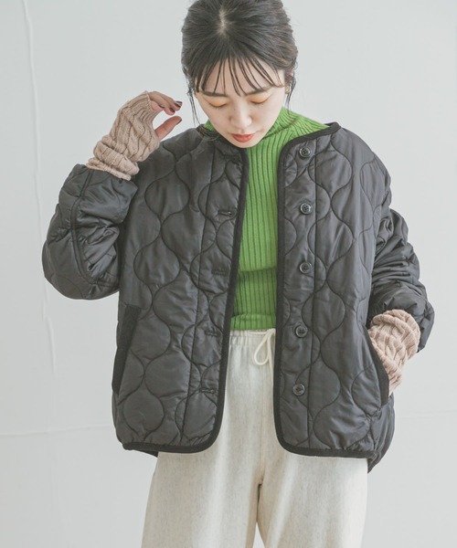 瓢箪キルト中綿ブルゾン