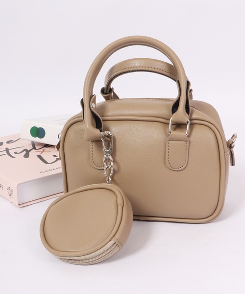 FUNALIVE（ファンアライブ）の「eleve select SEOUL FASHION 2WAYショルダー ポーチ付き（ショルダーバッグ・レディース・ブラック/ホワイト/ピンク/グレー/ベージュ・FREE）」の14枚目の写真