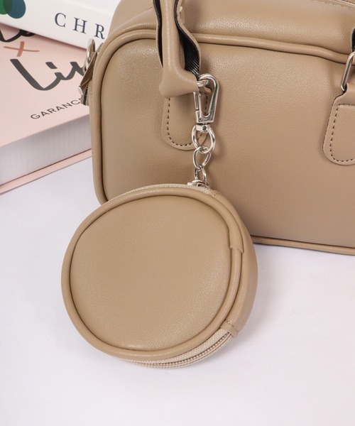 FUNALIVE（ファンアライブ）の「eleve select SEOUL FASHION 2WAYショルダー ポーチ付き（ショルダーバッグ・レディース・ブラック/ホワイト/ピンク/グレー/ベージュ・FREE）」の22枚目の写真