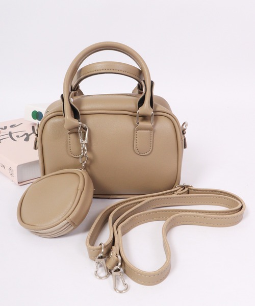 FUNALIVE（ファンアライブ）の「eleve select SEOUL FASHION 2WAYショルダー ポーチ付き（ショルダーバッグ・レディース・ブラック/ホワイト/ピンク/グレー/ベージュ・FREE）」の15枚目の写真