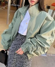 袖ギャザービッグシルエットブルゾン