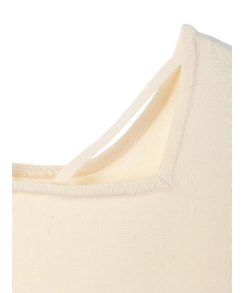 earth music&ecology（アースミュージックアンドエコロジー）の「2wayショルダースリットニットプルオーバー（ニット/セーター・レディース・ブラック/ブルーグリーン/オフホワイト・FREE）」の17枚目の写真