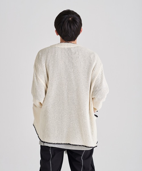 DISCOVERED ディスカバード /シェルステッチメッシュニットカーディガン DISCOVERED（ディスカバード）の「DISCOVERED ディスカバード / SHELL