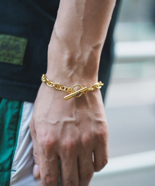 Subciety(サブサエティ)の「ANCHOR CHAIN BRACELET(ブレスレット・メンズ・シルバー/ゴールド・FREE)」の8枚目の写真