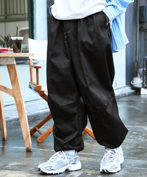 BARK MANHATTAN | ワイドストレート2タックスノーチノパンツ(チノパンツ)