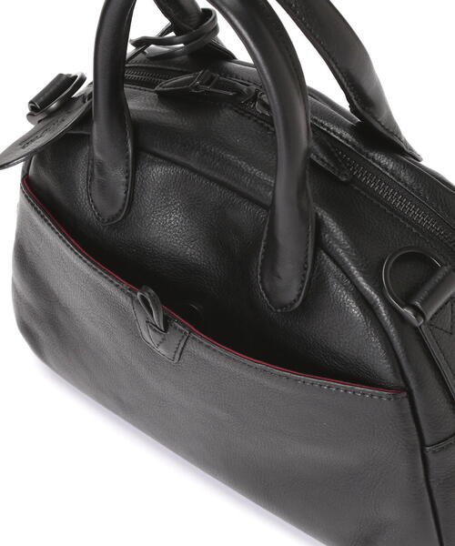 AVIREX（アヴィレックス）の「VARSITY LEATHER MINI-BOSTON BAG/ バーシティーレザー ミニボストンバッグ / AVIREX /アヴィレックス（トートバッグ・レディース・ブラック/ブラック系その他/ダークグリーン系・F）」の14枚目の写真