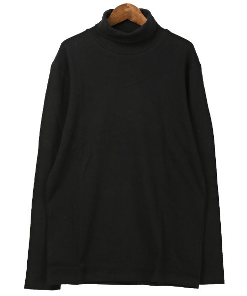 LUXSTYLE(ラグスタイル)の「無地タートルネックロンT(Tシャツ/カットソー・メンズ・ホワイト/杢グレー/ブラック・L/XL/M)」の13枚目の写真