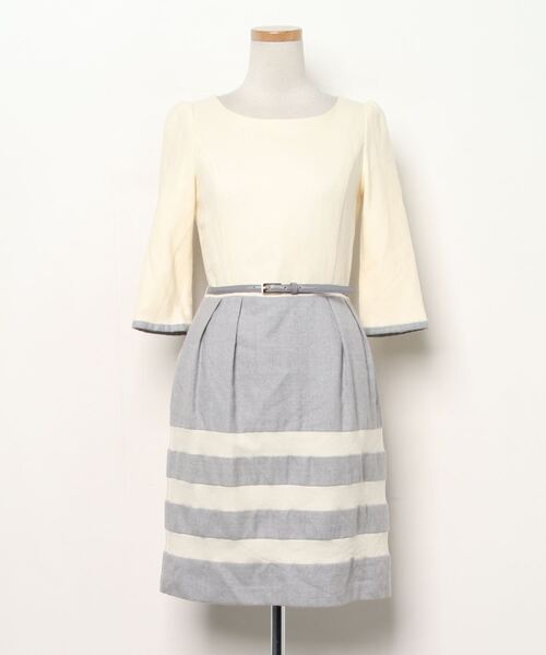 ブランド古着 ボーダー柄7分袖ワンピース ワンピース Debut De Fiore デビュー ド フィオレ のファッション通販 Zozoused