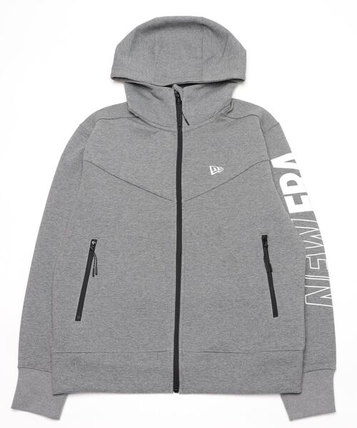 NEW ERA TECH SWEAT FULL ZIP L グレー NEW ERA（ニューエラ） スウェットパーカー テックスウェット