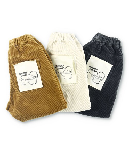 BRANSHES（ブランシェス）の「【ガーデナー】コーデュロイテーパードパンツ（その他パンツ・キッズ・アイボリー/チャコールグレー/キャメル・110/100/120/130/140/90/150）」の4枚目の写真