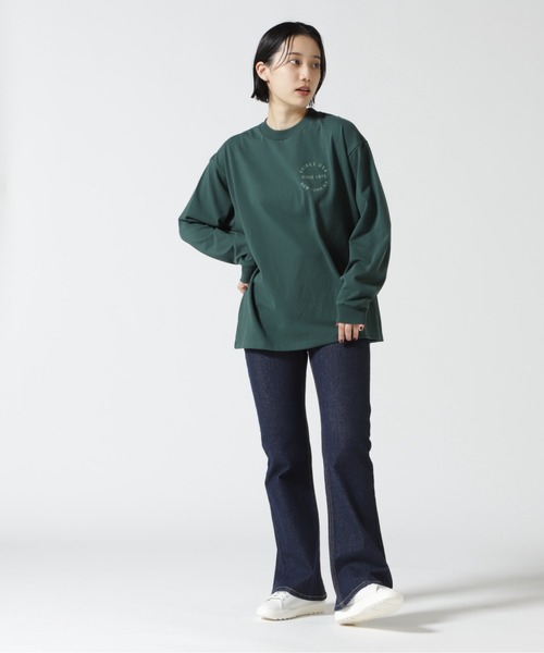 AVIREX（アヴィレックス）の「L/S VARSITY LOGO T-SHIRT/ バーシティロゴTシャツ（Tシャツ/カットソー・レディース・ホワイト系2/ダークグリーン系/ブラック・F）」の19枚目の写真