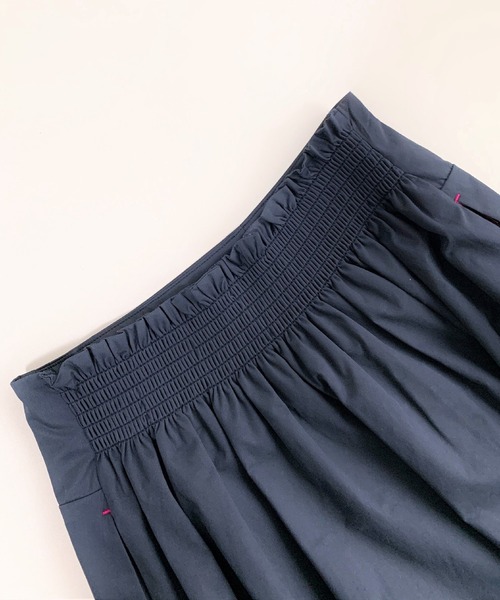 Q（キュー）の「ウエストマークフレアスカート（スカート・レディース・ベージュ/ネイビー・MEDIUM）」の7枚目の写真