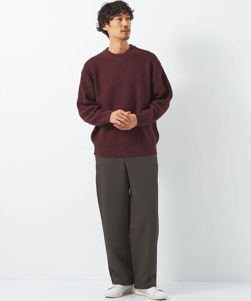 green label relaxing（グリーンレーベルリラクシング）の「Morley ワイドストレート パンツ（その他パンツ・メンズ・ダークグレー/ケリー・L/S/M）」の3枚目の写真