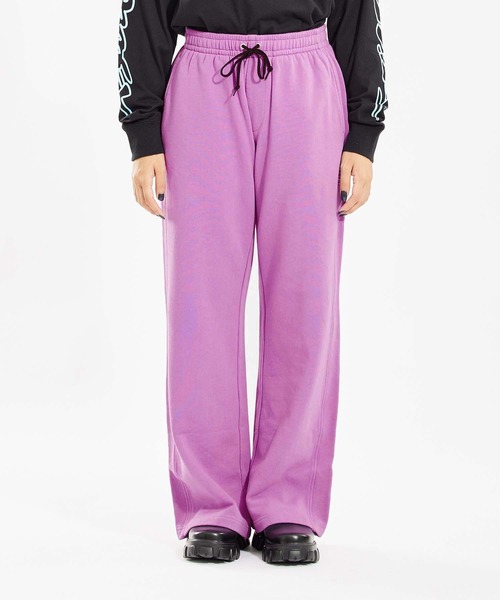 X-girl（エックスガール）の「WIDE LEG SWEAT PANTS（スウェットパンツ・レディース・ライトパープル/アッシュ/ブラック・S/M）」の17枚目の写真