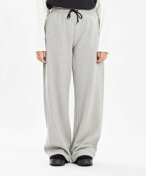 X-girl（エックスガール）の「WIDE LEG SWEAT PANTS（スウェットパンツ・レディース・ライトパープル/アッシュ/ブラック・S/M）」の16枚目の写真