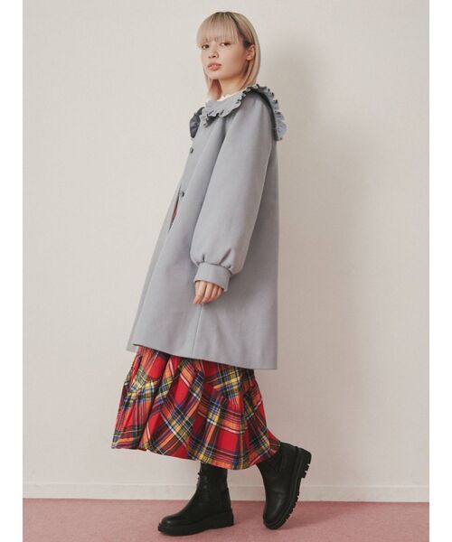 merry jenny(メリージェニー)の「Aラインセーラーコート(その他アウター・レディース・アイボリー/ブラック/ピンク/ライトブルー・FREE)」の19枚目の写真