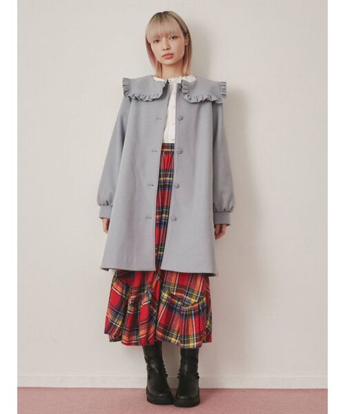 merry jenny(メリージェニー)の「Aラインセーラーコート(その他アウター・レディース・アイボリー/ブラック/ピンク/ライトブルー・FREE)」の20枚目の写真