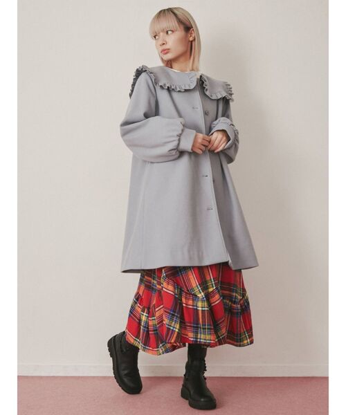 merry jenny(メリージェニー)の「Aラインセーラーコート(その他アウター・レディース・アイボリー/ブラック/ピンク/ライトブルー・FREE)」の21枚目の写真