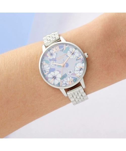 「OLIVIA BURTON/オリビアバートン」 グルーヴィブルームス ブレスレット 34mm腕時計 ▲