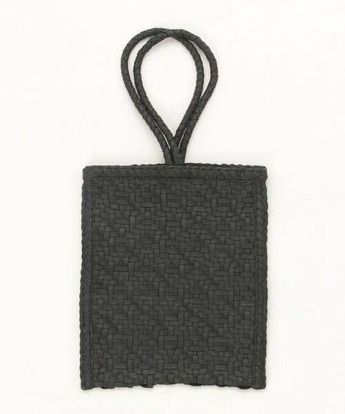 MAISON mou（メゾンムー）の「【Swaraj/スワラージ】手編みゴートレザーｍｉｎｉ手提げ（トートバッグ・レディース・シルバー/ブラック系その他2/ブラック/ゴールド/ブラウン/ピンク/ホワイト・FREE）」の3枚目の写真