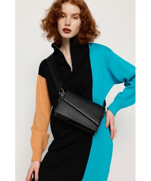 SLY（スライ）の「LIMITED ITEM 2WAY OBLONG BAG 2ウェイ オブロング バッグ（ショルダーバッグ・レディース・ブラック/カーキ・FREE）」の14枚目の写真