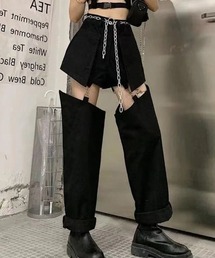 膝魅せ''2WAY''デニムパンツ(TS)