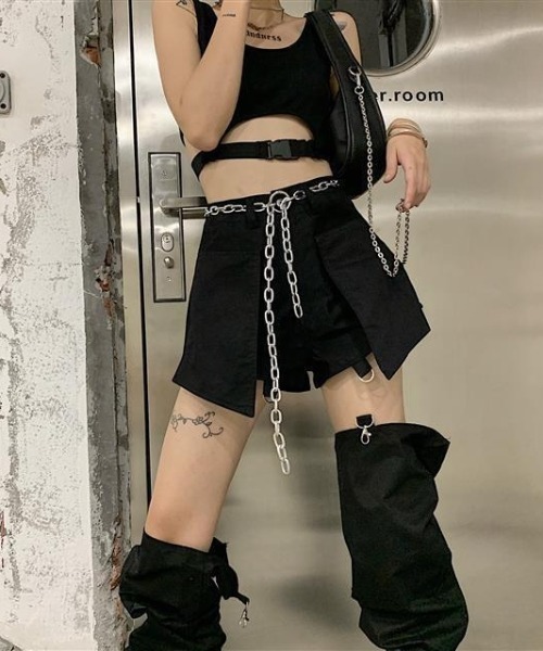 almo(アルモ)の「膝魅せ''2WAY''デニムパンツ(TS)(デニムパンツ・レディース・ブラック/ブルー・MEDIUM/LARGE/X-LARGE)」の7枚目の写真