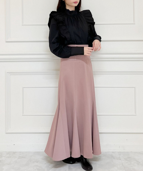 MIIA（ミーア）の「フロントデザインブラウス（シャツ/ブラウス・レディース・ベージュ/ブラック/オフホワイト・FREE）」の6枚目の写真