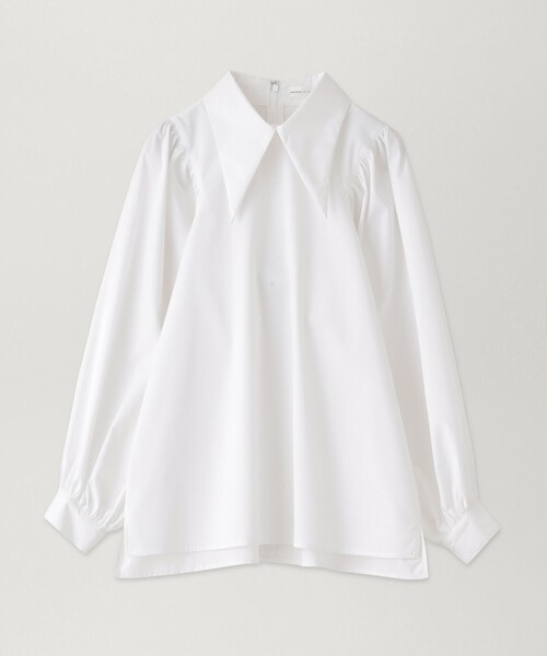 EPOCA THE SHOP(エポカザショップ)の「ロングカラーブラウス(シャツ/ブラウス・レディース・ホワイト/ブラック・38)」の2枚目の写真