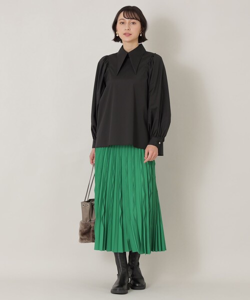 EPOCA THE SHOP(エポカザショップ)の「ロングカラーブラウス(シャツ/ブラウス・レディース・ホワイト/ブラック・38)」の10枚目の写真