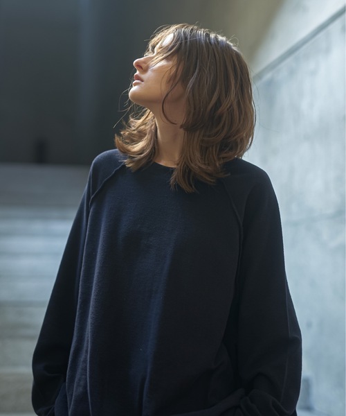 shiki tokyo（シキトウキョウ）の「Oversized Inside Out Sweat / オーバーサイズインサイドアウトスウェット（スウェット・メンズ・ライトグレー/カーキ/ネイビー・SMALL/MEDIUM/LARGE）」の20枚目の写真