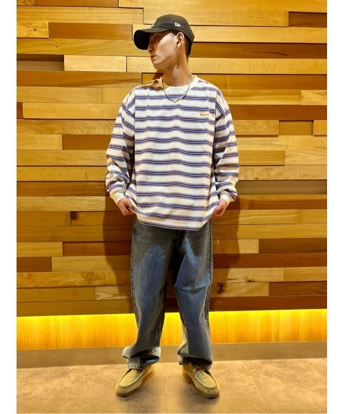 Refurbish（リファービッシュ）の「【Refurbish】マルチボーダーロンＴ（Tシャツ/カットソー・メンズ・ホワイト/ブラック/グリーン・S/M/L/XL）」の20枚目の写真