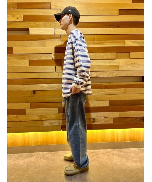 Refurbish（リファービッシュ）の「【Refurbish】マルチボーダーロンＴ（Tシャツ/カットソー・メンズ・ホワイト/ブラック/グリーン・S/M/L/XL）」の21枚目の写真