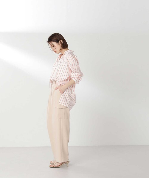 NATURAL BEAUTY BASIC(ナチュラルビューティーベーシック)の「【VERY掲載】ダブルクロスカーゴパンツ(カーゴパンツ・レディース・ベージュ/ライトグリーン/ピンク・SMALL/MEDIUM)」の9枚目の写真