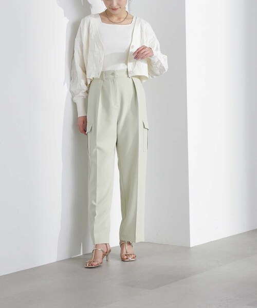 NATURAL BEAUTY BASIC(ナチュラルビューティーベーシック)の「【VERY掲載】ダブルクロスカーゴパンツ(カーゴパンツ・レディース・ベージュ/ライトグリーン/ピンク・SMALL/MEDIUM)」の17枚目の写真