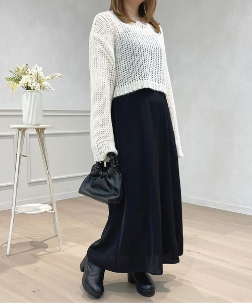 apres jour（アプレジュール）の「ラメシアーニット【ZOZOTOWN限定アイテム】（ニット/セーター・レディース・ライトブルー/オフホワイト/ピンク/ライトグレー・フリー/X-LARGE）」の17枚目の写真