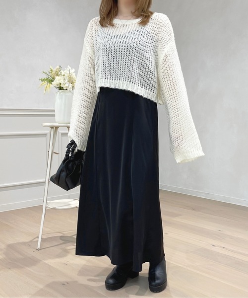 apres jour（アプレジュール）の「ラメシアーニット【ZOZOTOWN限定アイテム】（ニット/セーター・レディース・ライトブルー/オフホワイト/ピンク/ライトグレー・フリー/X-LARGE）」の16枚目の写真