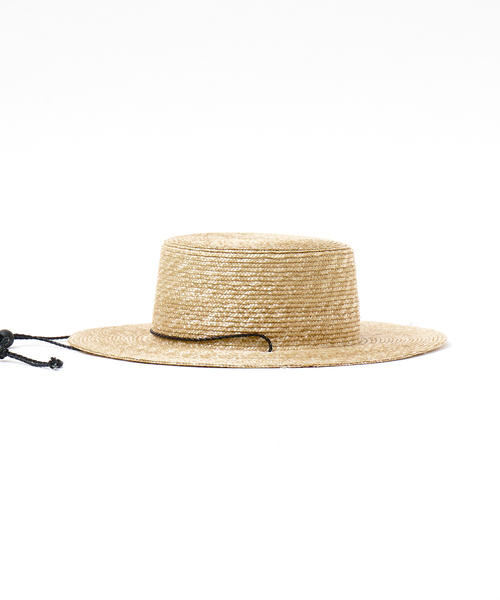 ABAHOUSE（アバハウス）の「【RUBEN/ルーベン】LONGBRIM BOATER HAT　/　ロングブリムハット（ハット・メンズ・ブラック/ベージュ・フリー）」の8枚目の写真