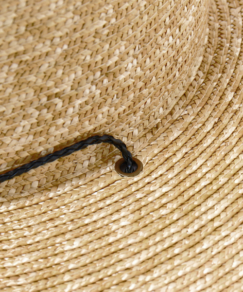 ABAHOUSE（アバハウス）の「【RUBEN/ルーベン】LONGBRIM BOATER HAT　/　ロングブリムハット（ハット・メンズ・ブラック/ベージュ・フリー）」の11枚目の写真