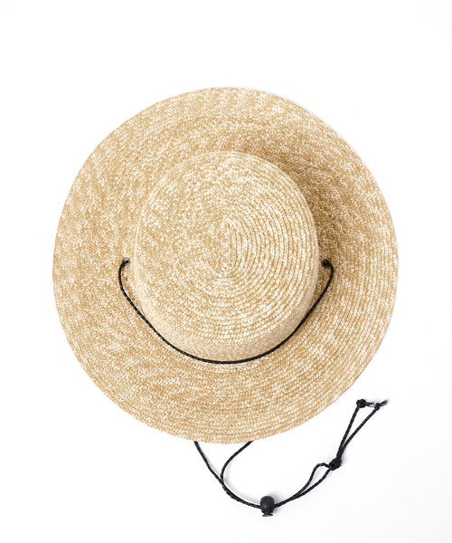 ABAHOUSE（アバハウス）の「【RUBEN/ルーベン】LONGBRIM BOATER HAT　/　ロングブリムハット（ハット・メンズ・ブラック/ベージュ・フリー）」の12枚目の写真