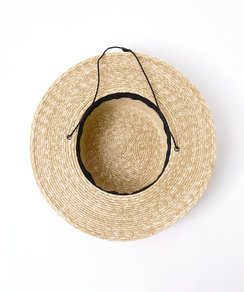 ABAHOUSE（アバハウス）の「【RUBEN/ルーベン】LONGBRIM BOATER HAT　/　ロングブリムハット（ハット・メンズ・ブラック/ベージュ・フリー）」の13枚目の写真