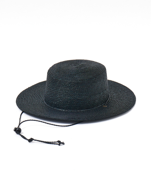ABAHOUSE（アバハウス）の「【RUBEN/ルーベン】LONGBRIM BOATER HAT　/　ロングブリムハット（ハット・メンズ・ブラック/ベージュ・フリー）」の15枚目の写真