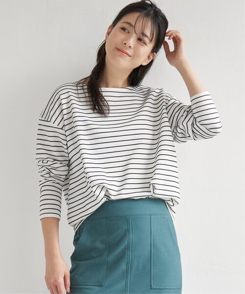 ikka（イッカ）の「リップル裾タックプルオーバー（Tシャツ/カットソー・レディース・ベージュ/オフホワイト/スカイブルー/イエロー・M/S/L）」の9枚目の写真