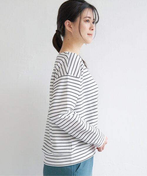 ikka（イッカ）の「リップル裾タックプルオーバー（Tシャツ/カットソー・レディース・ベージュ/オフホワイト/スカイブルー/イエロー・M/S/L）」の12枚目の写真