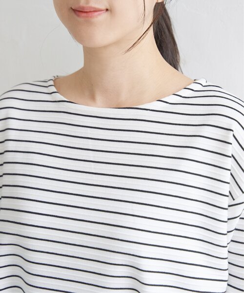 ikka（イッカ）の「リップル裾タックプルオーバー（Tシャツ/カットソー・レディース・ベージュ/オフホワイト/スカイブルー/イエロー・M/S/L）」の16枚目の写真
