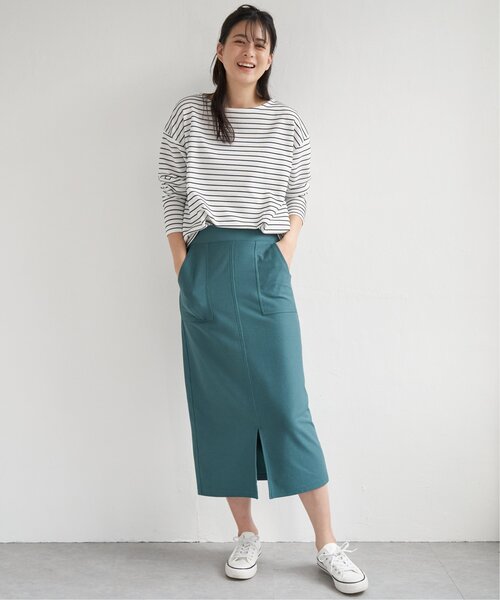 ikka（イッカ）の「リップル裾タックプルオーバー（Tシャツ/カットソー・レディース・ベージュ/オフホワイト/スカイブルー/イエロー・M/S/L）」の13枚目の写真