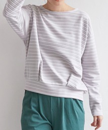 リップル裾タックプルオーバー